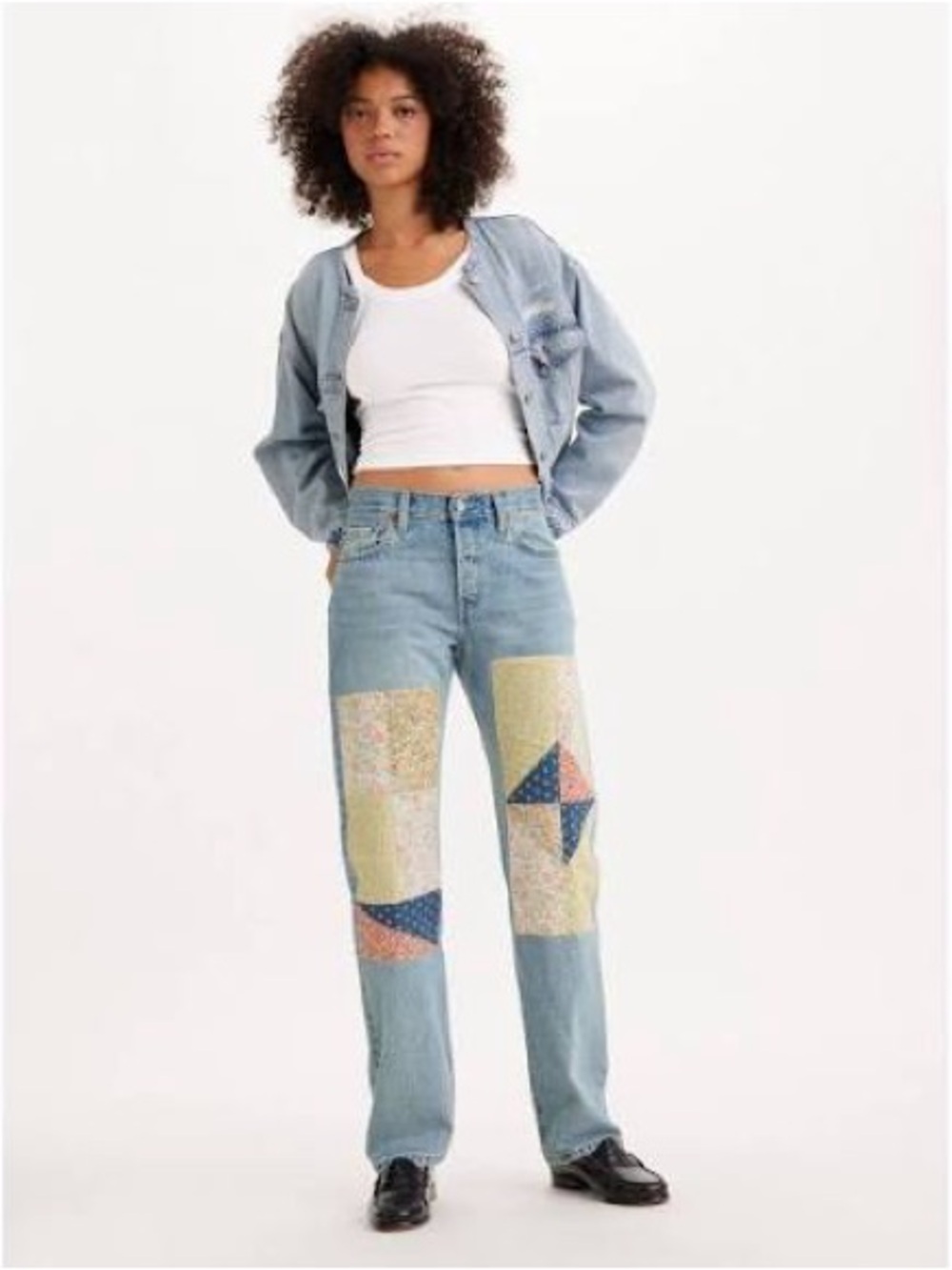 Levi's 501 90s Anniversary Patchwork Jeans